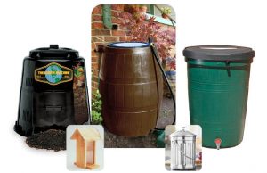Compost Bin, Rain Barrels, Compost Pail and Birdhouse 2016